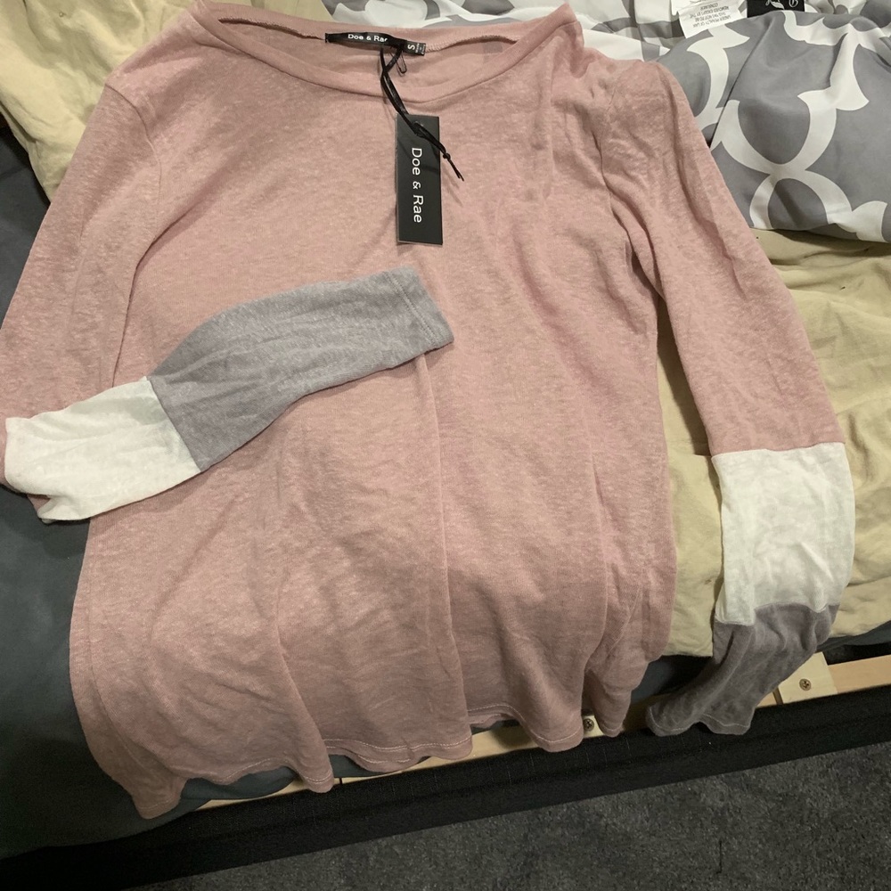 Colorblock long sleeve shirt